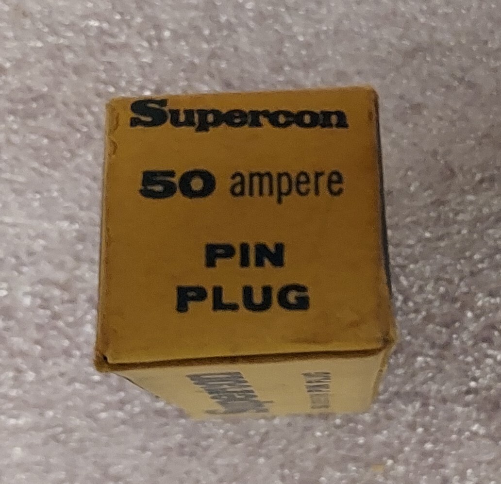 ‘1 PIECE’ – PN# PP50GWT – SUPERCON/SUPERIOR ELECTRIC COMPANY – PIN PLUG – 50AMP