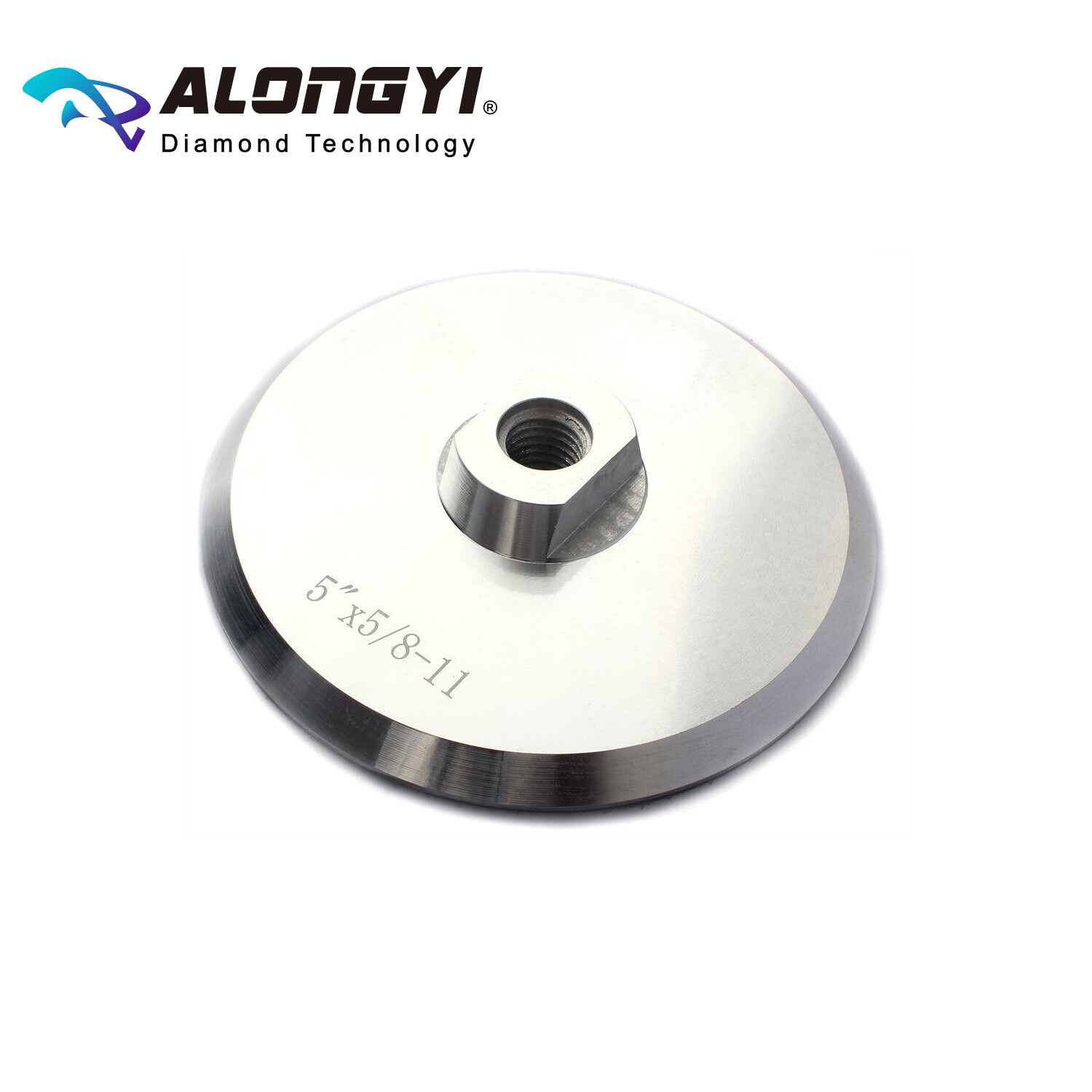 Aluminum Backer Pad 5″ inch Hook and Loop Back Holder with 5/8-11 Thread