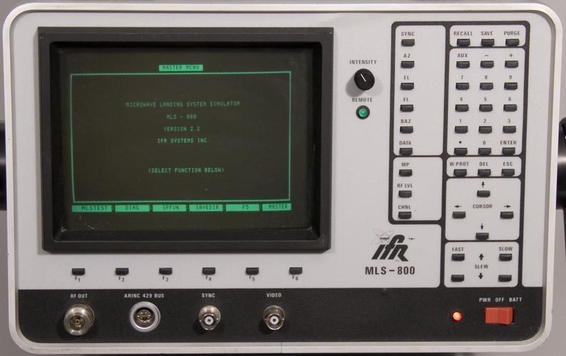 IFR/Aeroflex MLS-800 Ground Landing Station Simulator/Microwave Test Set