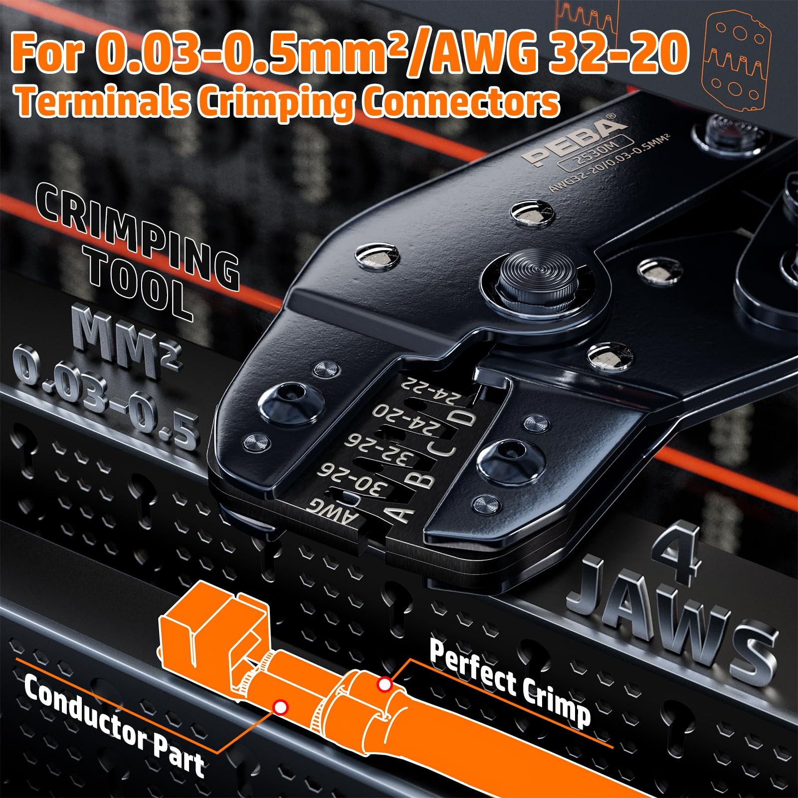 PEBA Crimping Tool and JST Connector Kit – 20 Types of 2.5 mm JST-XH Connecto…