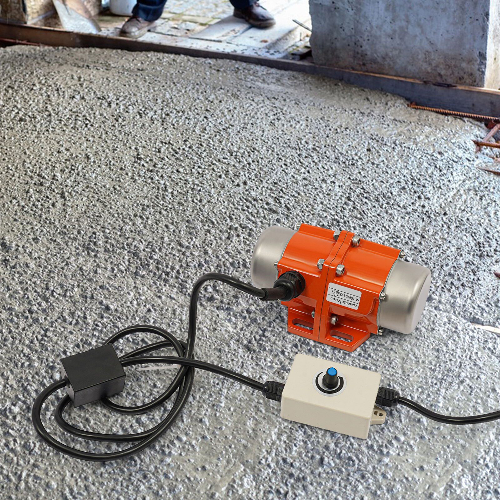 60W Vibrating Motor with Speed Controller 1 Phase Asynchronous Vibrating Motor