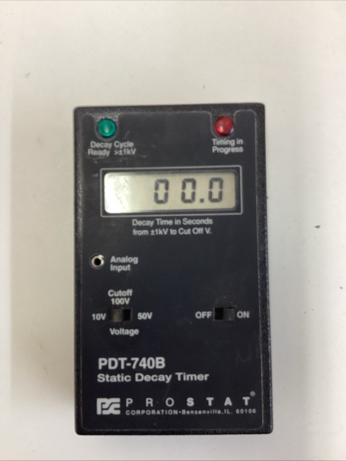 Prostat PRS-801, Wrist Strap Auditor, Resistance Stm, Weights, Static Decay Time