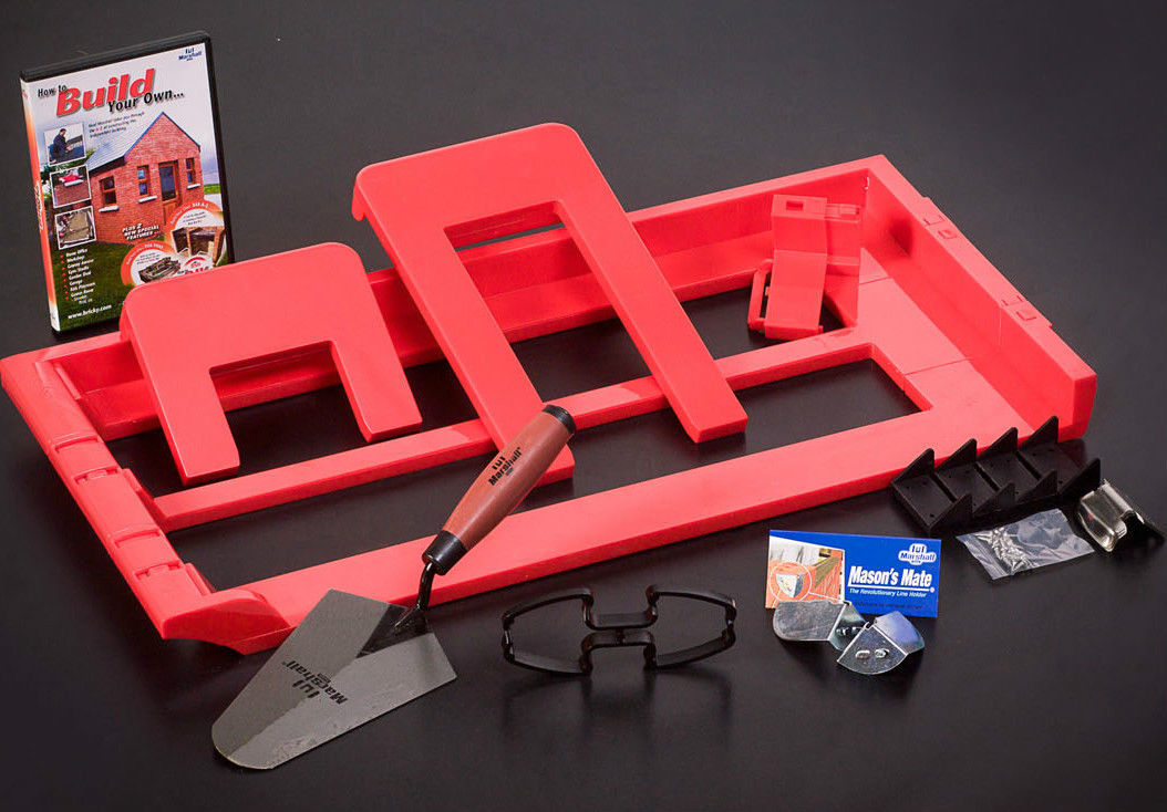 Bricky – Wall Building / Bricklaying Tool + trowel (Adjustable Model)
