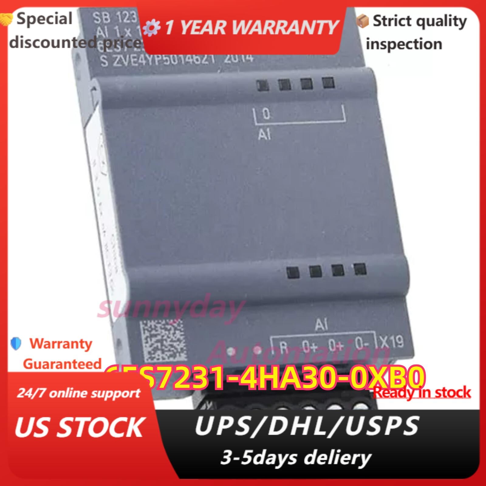 New Siemens S7-1200 Analog input SB 1231 6ES7 231-4HA30-0XB0 6ES7231-4HA30-0XB0