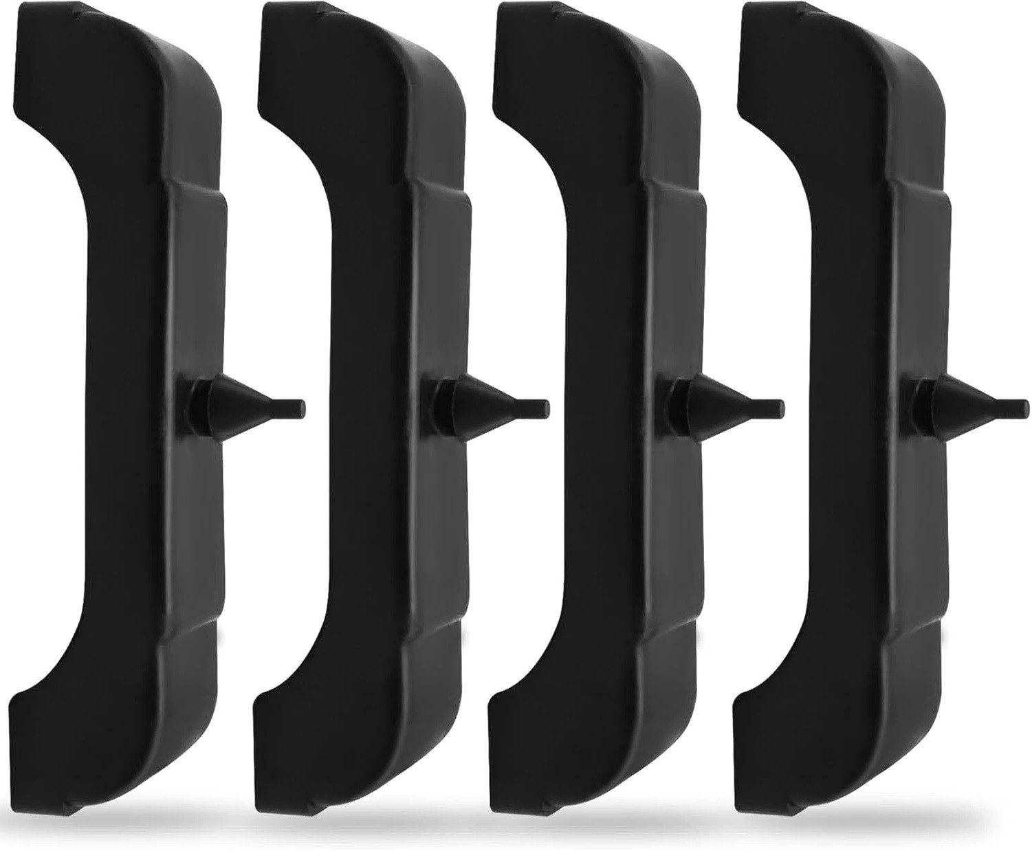 (4 PCS Kit) Rubber Radiator Insulator Pads 4012-326-681S,3 Core Black Free SHIPP
