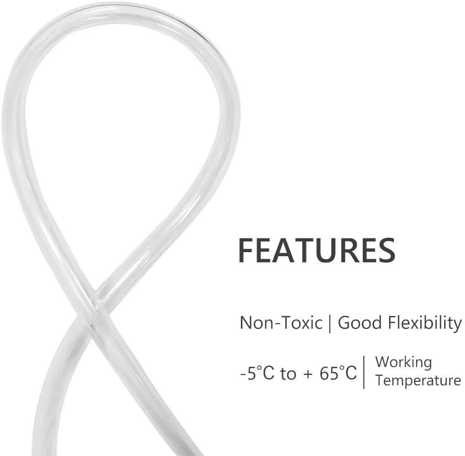 Durable Clear PVC Tubing 1/2″ ID – 25ft Flexible Hose for Aquariums & Gardens