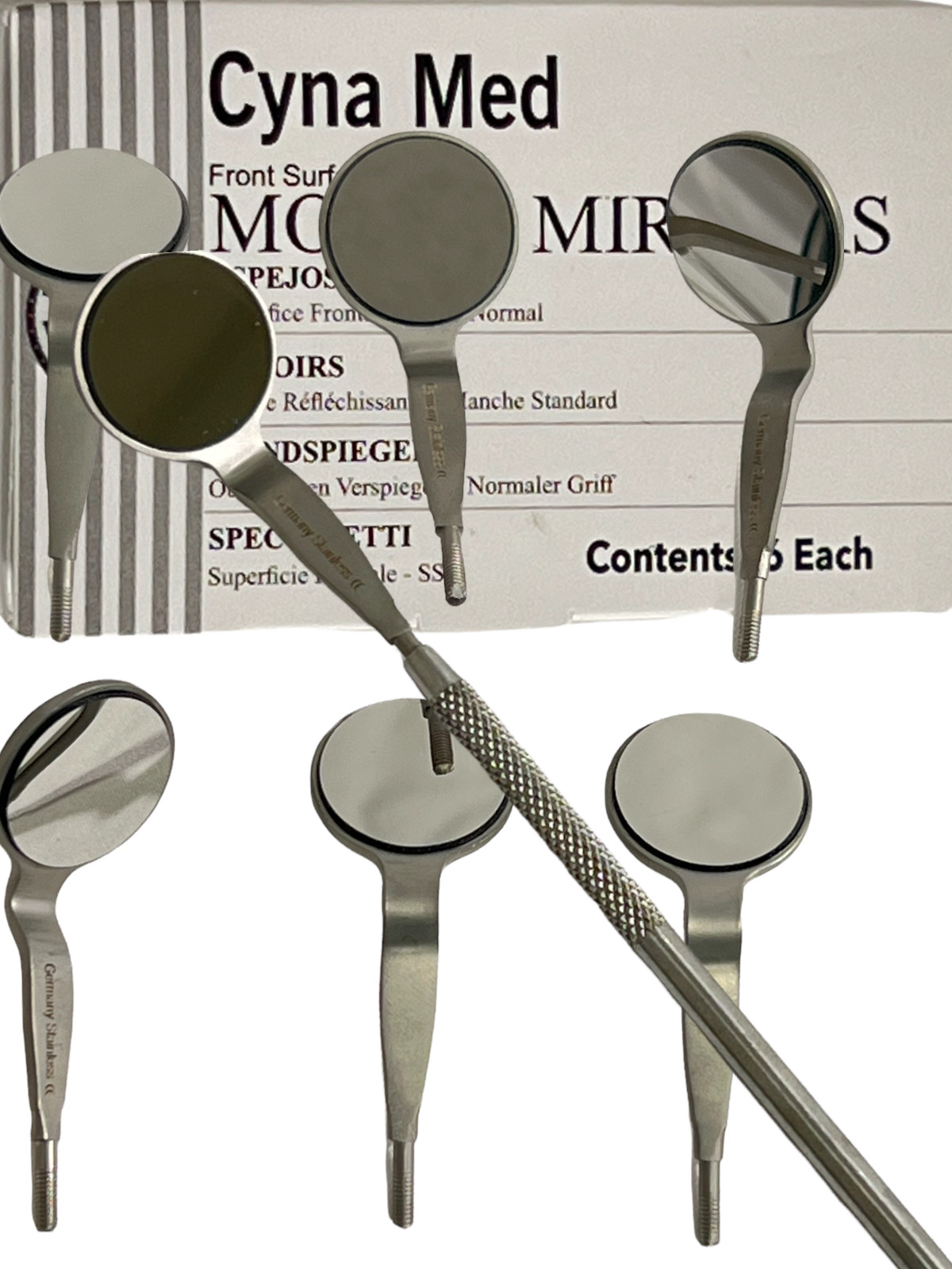 New Premium 6 x Dental Mouth Mirror Double Sided #05 Surgical Dental Instruments