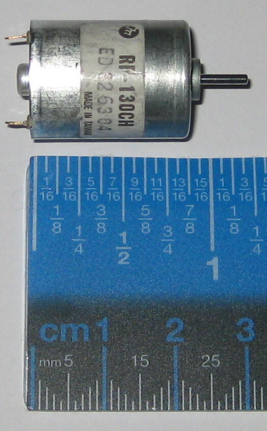 2 X Mabuchi RF-130 Small Appliance DC Motor – 6 VDC – 8,100 RPM – RF-130CH-12250
