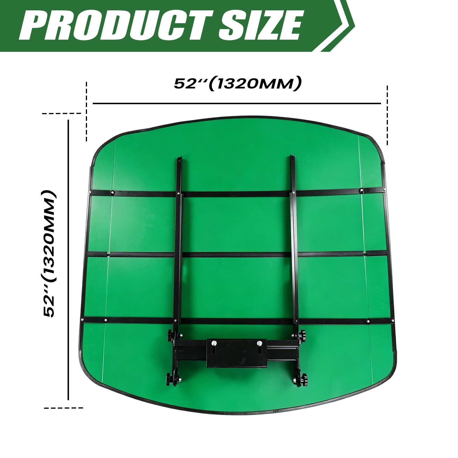 Green Tuff Top Tractor Canopy 52″ X 52″ For John Deere 2″ x 2″ or 2″ x 3″ ROPS