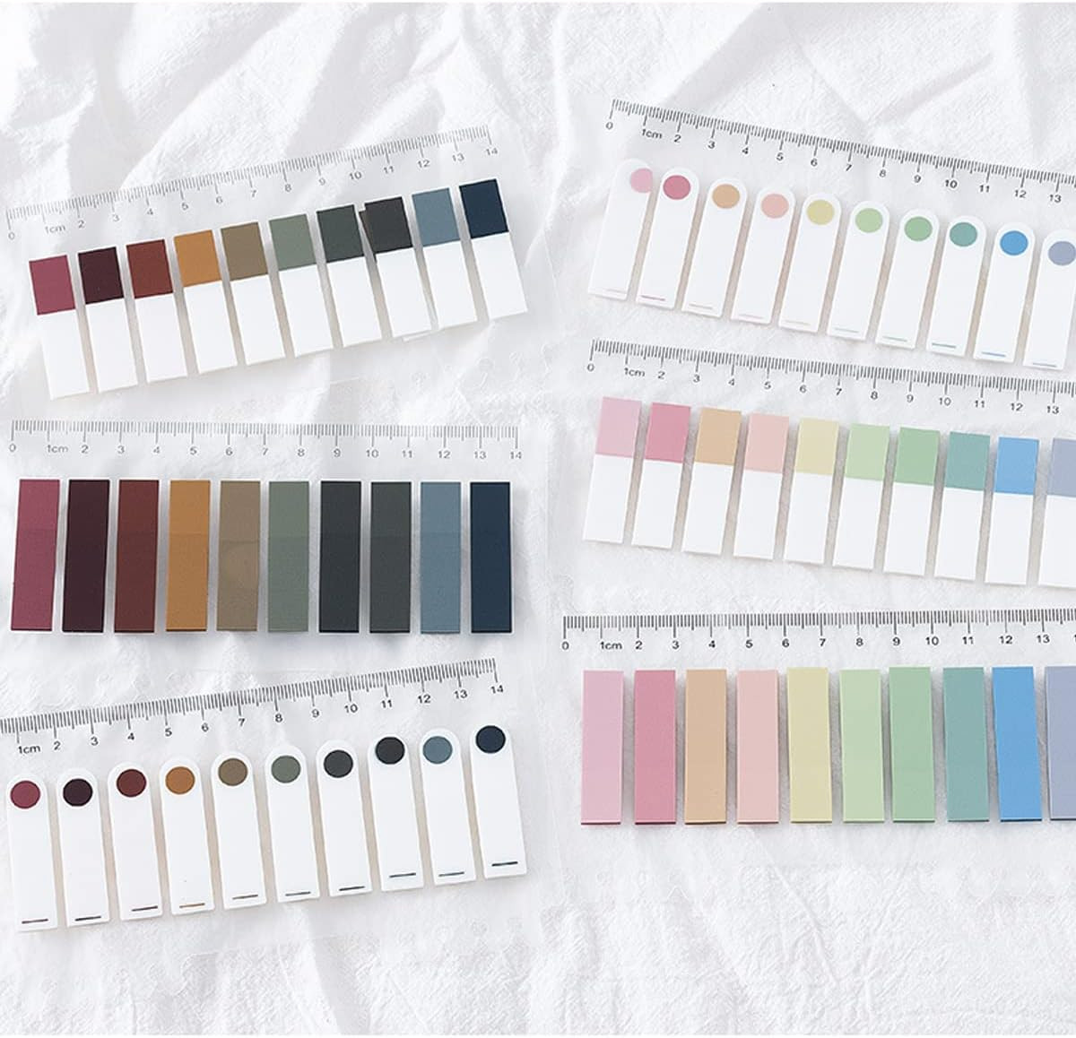 600 Pcs Morandi Sticky Tabs for Books – Pastel Page Markers and Annotations