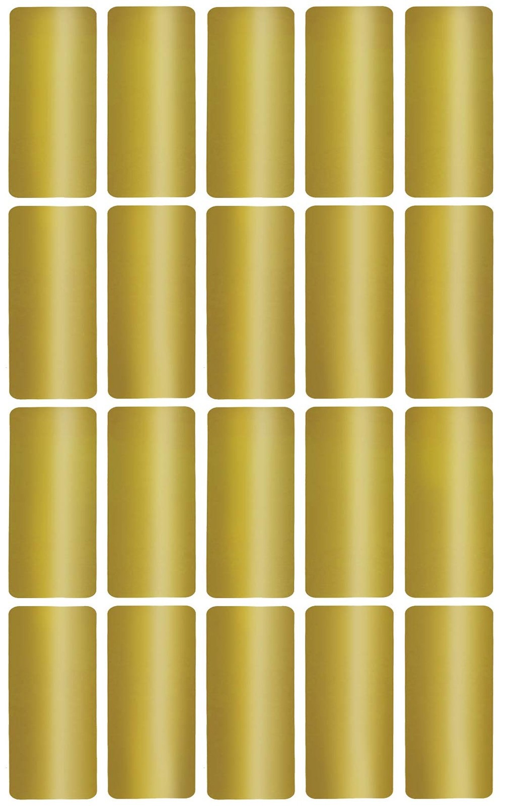 Royal Green Rectangular Gold Stickers Adhesive Labels Rectangle 40mm x 19mm (…