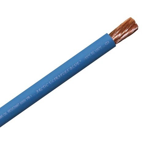 30ft 2 AWG GAUGE WELDING CABLE BLUE COPPER BATTERY LEADS MADE IN USA