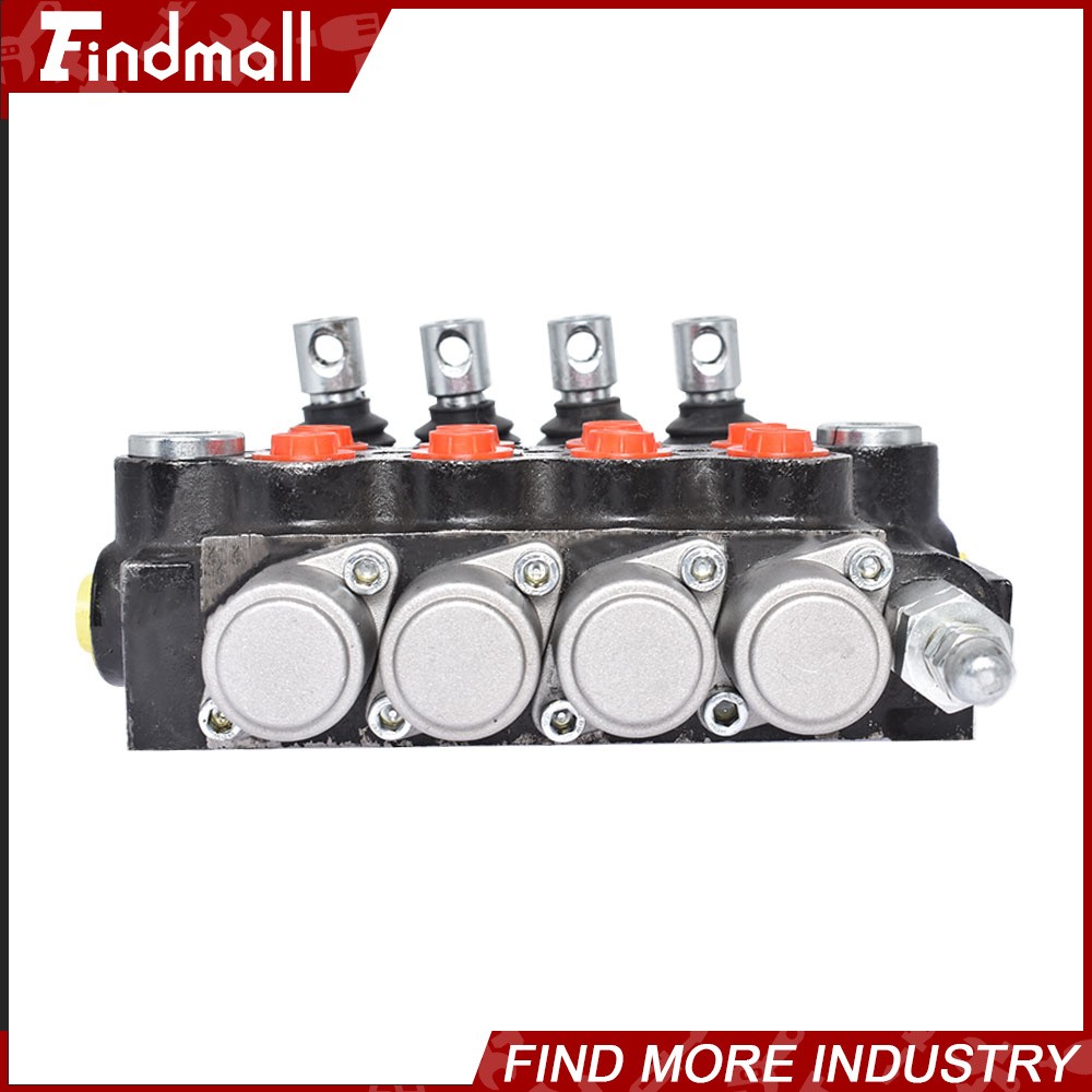 4 Spool Hydraulic Monoblock Double Acting Control Valve 11 GPM SAE Ports 3625PSI