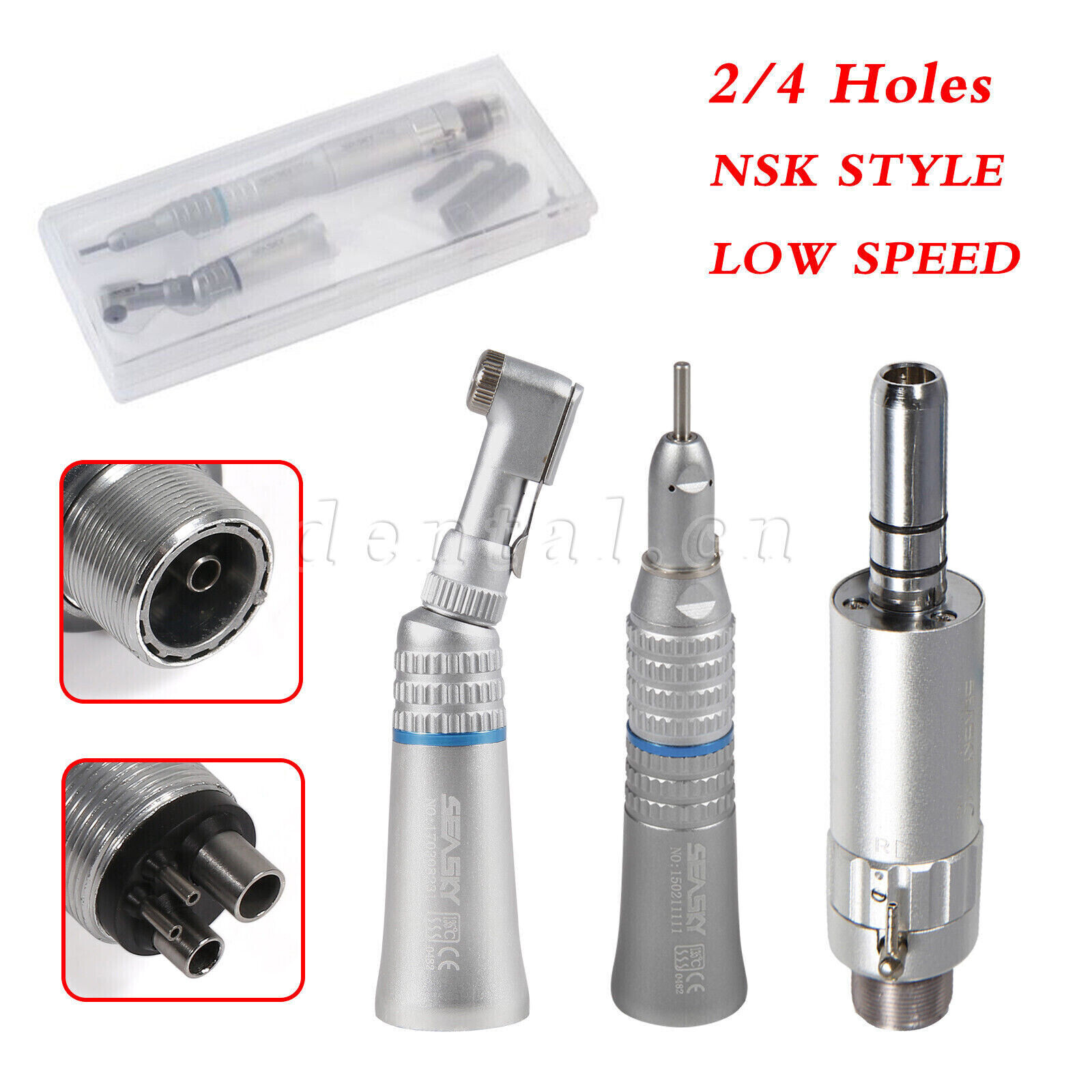 NSK Style Dental Slow Low Speed Handpiece Straight Contra Angle Air Motor 2/4H Y