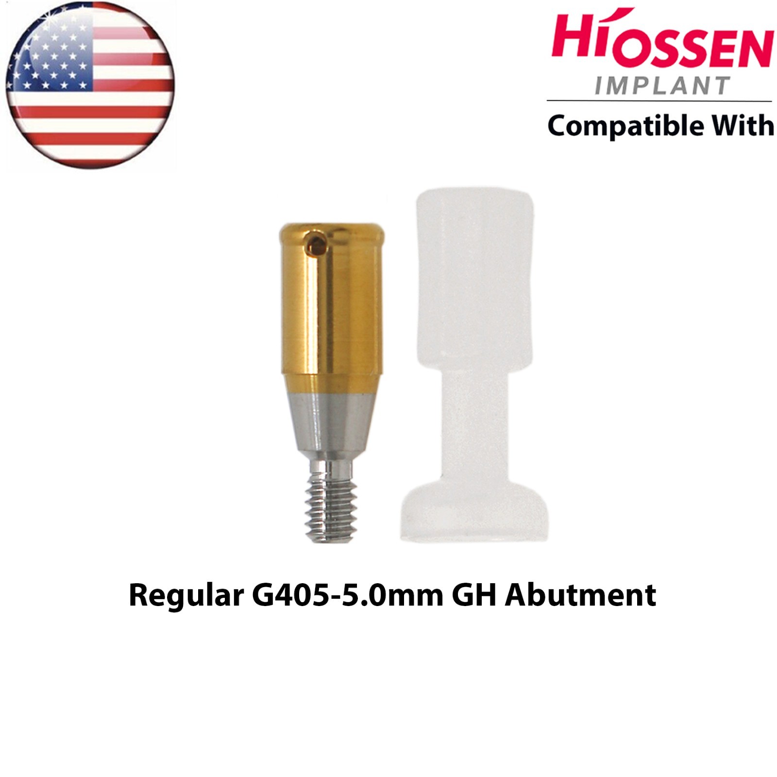 US Dental Locator Abutment Mini Regular 3/4/5mm Male Caps Kit For Hiossen Osstem