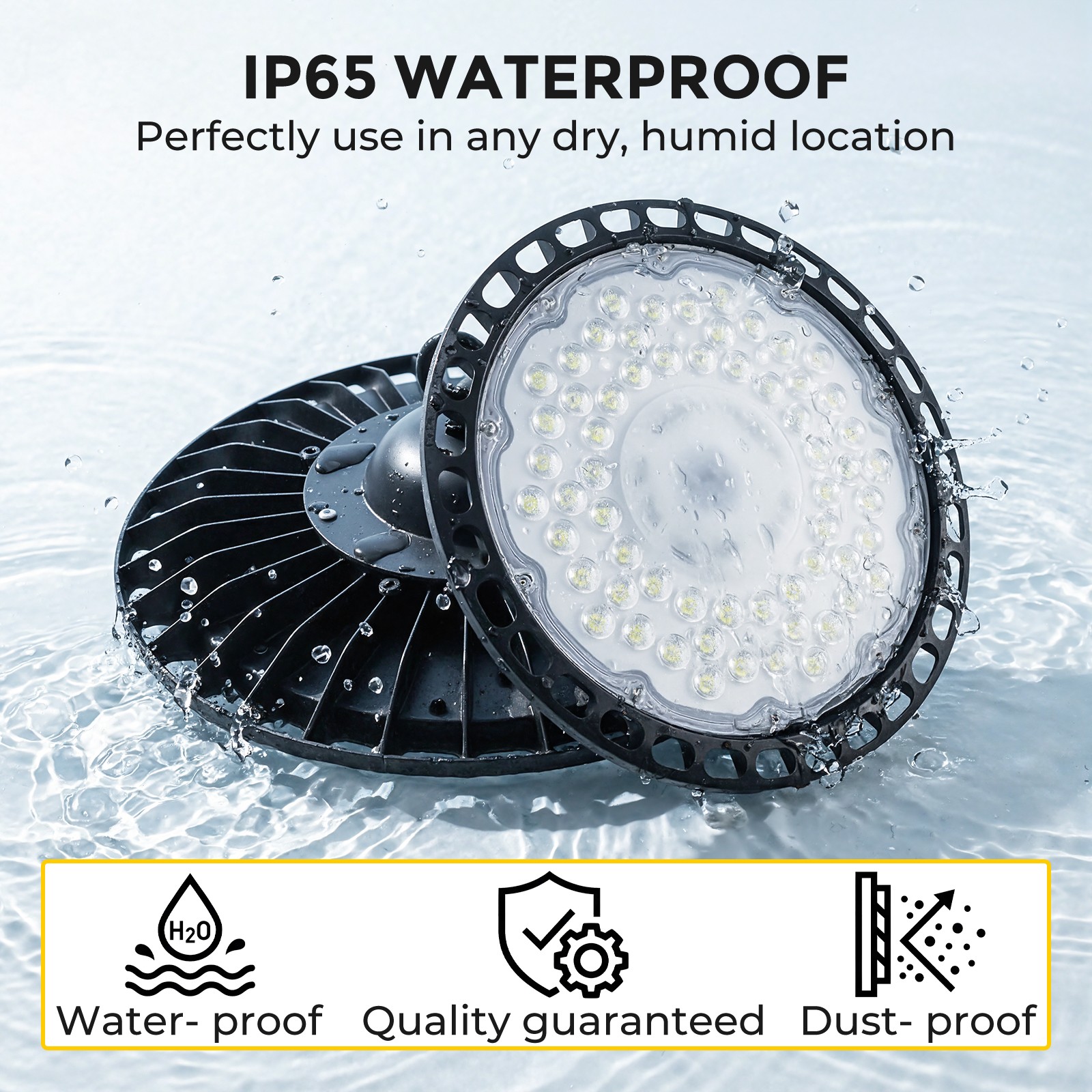 6Pcs UFO Led High Bay Light 500W Industrial Commercial Factory Led Shop Light