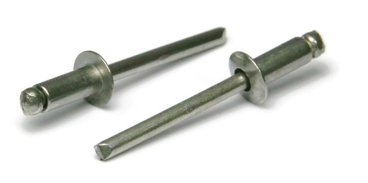 POP Rivets Stainless Steel Blind Rivets 4-1 1/8 x 1/16 Grip USA Made Qty 100