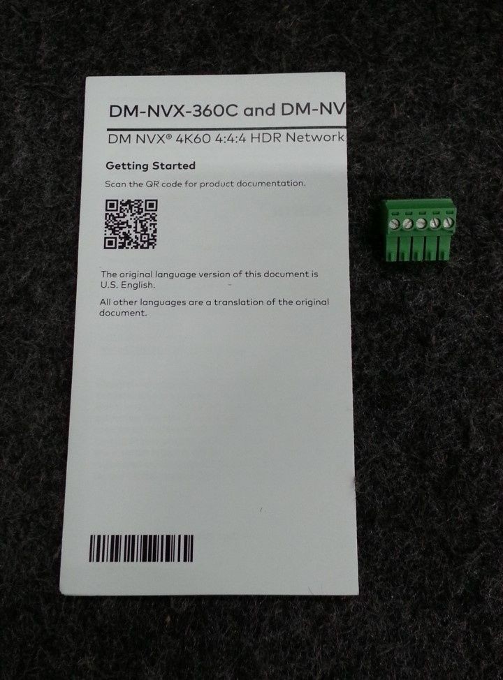 CRESTRON M201910003 DM NVX 4K60 4:4:4 HDR Network AV Encoder/Decoder Card