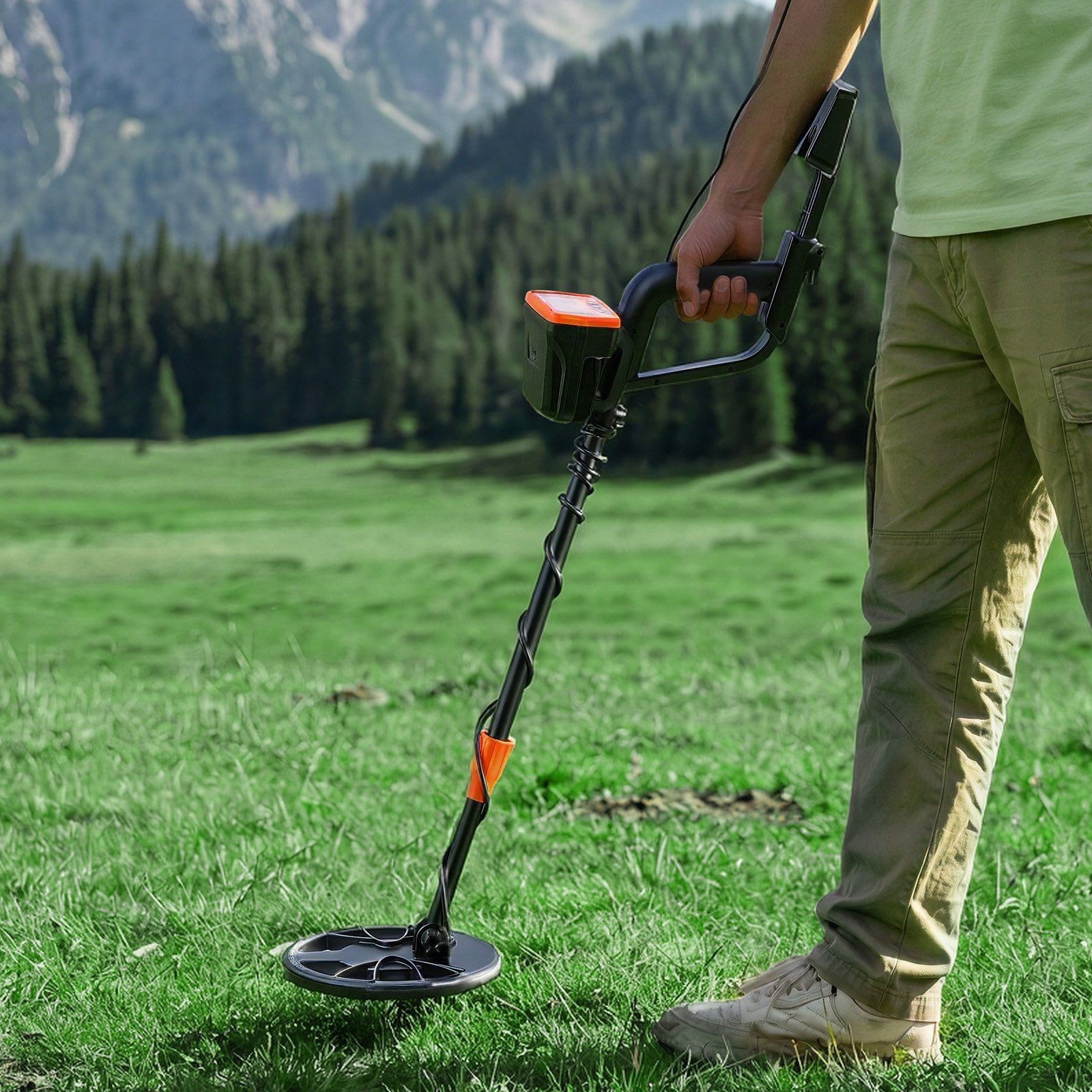 8″ High-Accuracy Metal Detector for Adults — 5.8kHz, FSTN Screen, IP68 Coil