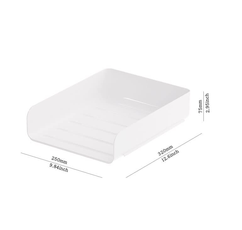 4pcs Pack Stackable Paper TraysLetter Tray OrganizerOffice Desktop OrganizerA…