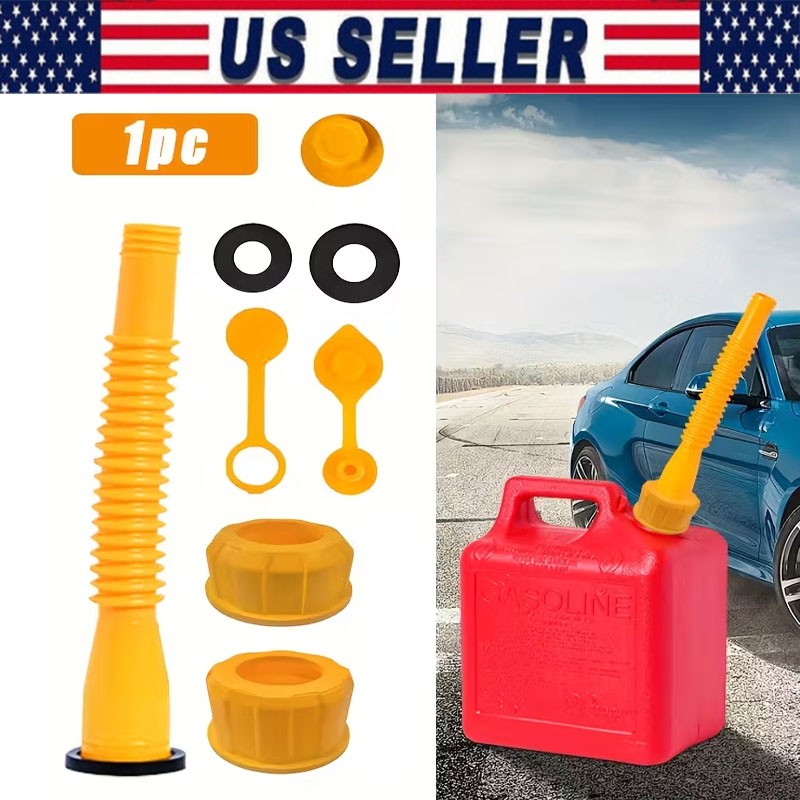 Replacement Gas Can Spout Nozzle Vent Kit for Plastic Gas Cans Old Style Cap