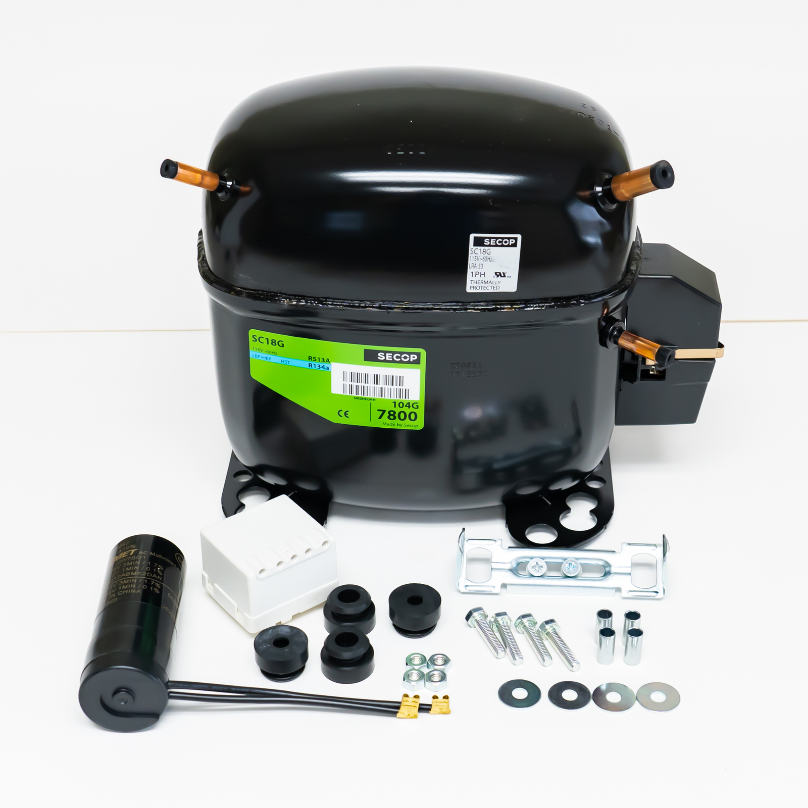 SC18G R134a Refrigeration Compressor 6291 BTU 115V 1/2+HP for True 938956 955148