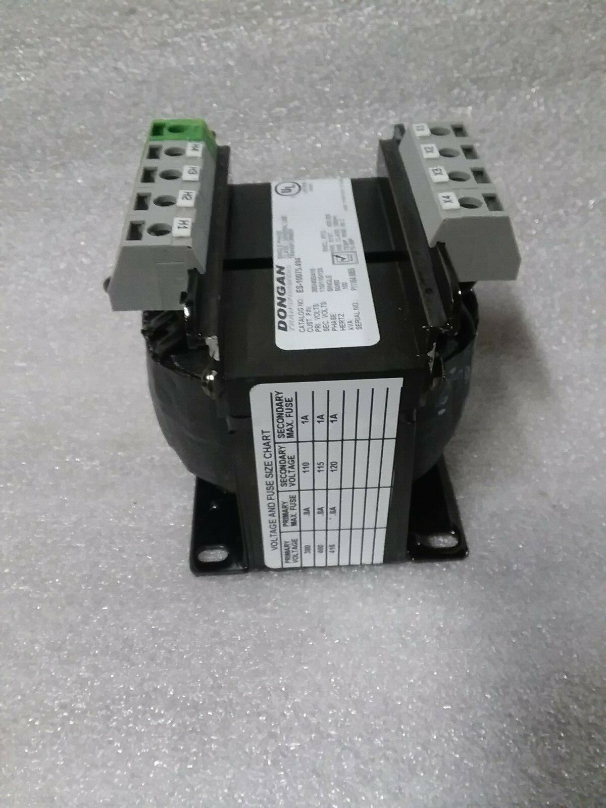 Dongan ES-10075.494 Multi Tap Transformer 100VA 380 400 416 / 110vac 115vac 120