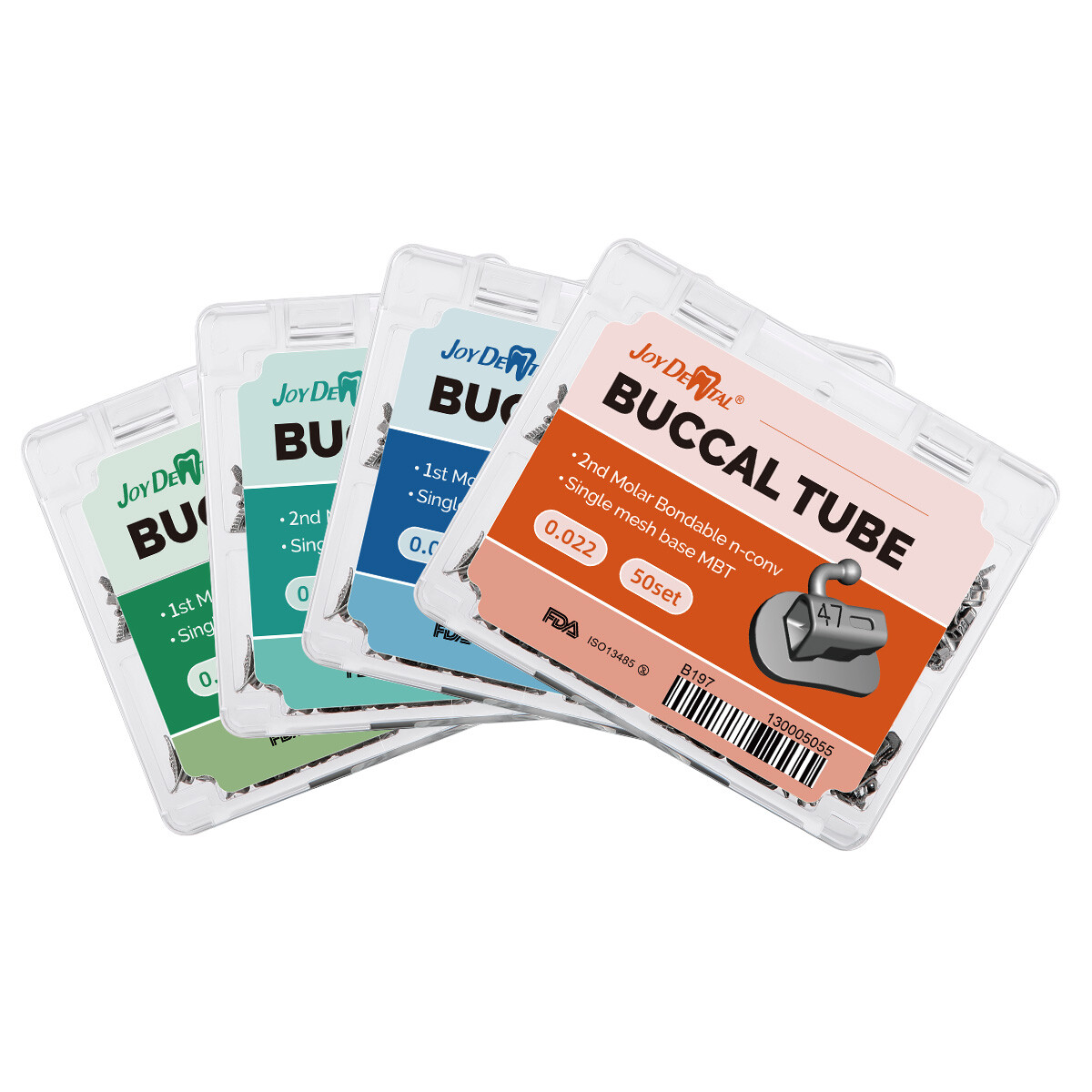 50Sets Dental Orthodontic Buccal Tube 1st 2nd Molar Tube Roth MBT 022/018