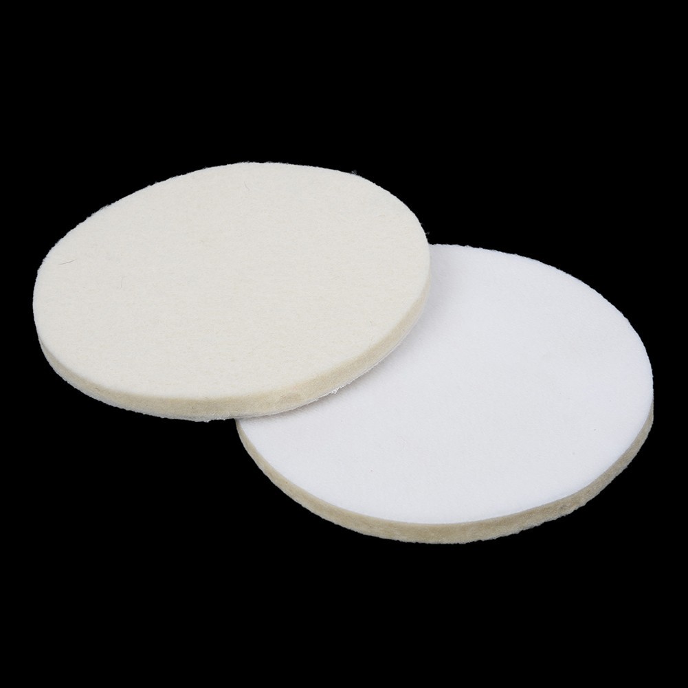4Pcs 125mm/5Inch Wool Buffing Grinder Wheel Felt Polishing Disc Pad Set Tool