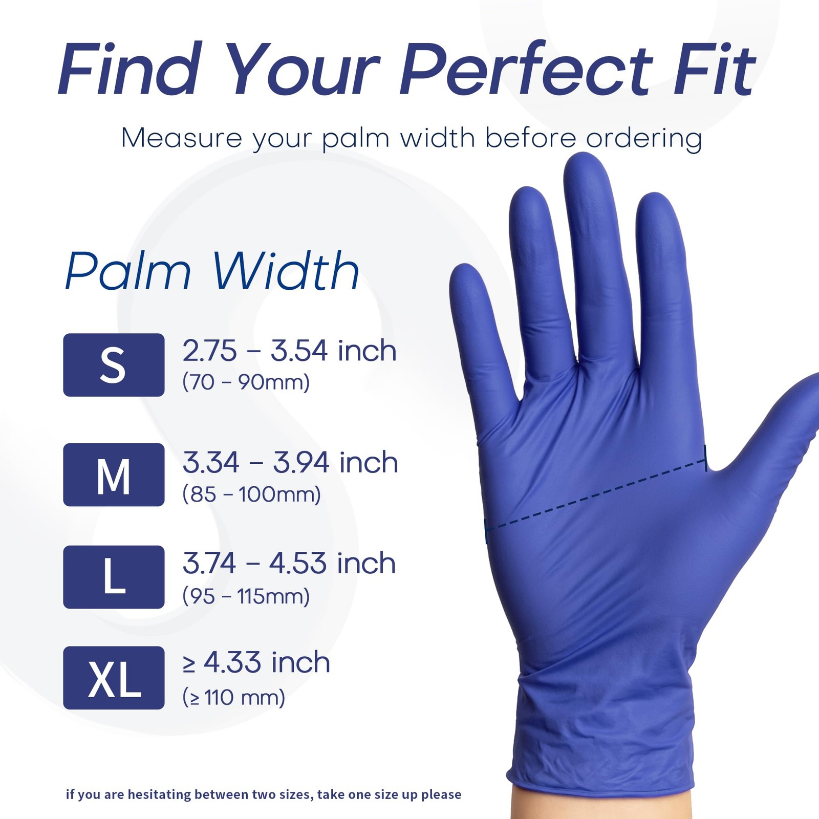 Supmedic Nitrile Exam Gloves, 4 Mil Med+ Medium, Medium (Blue Violet)
