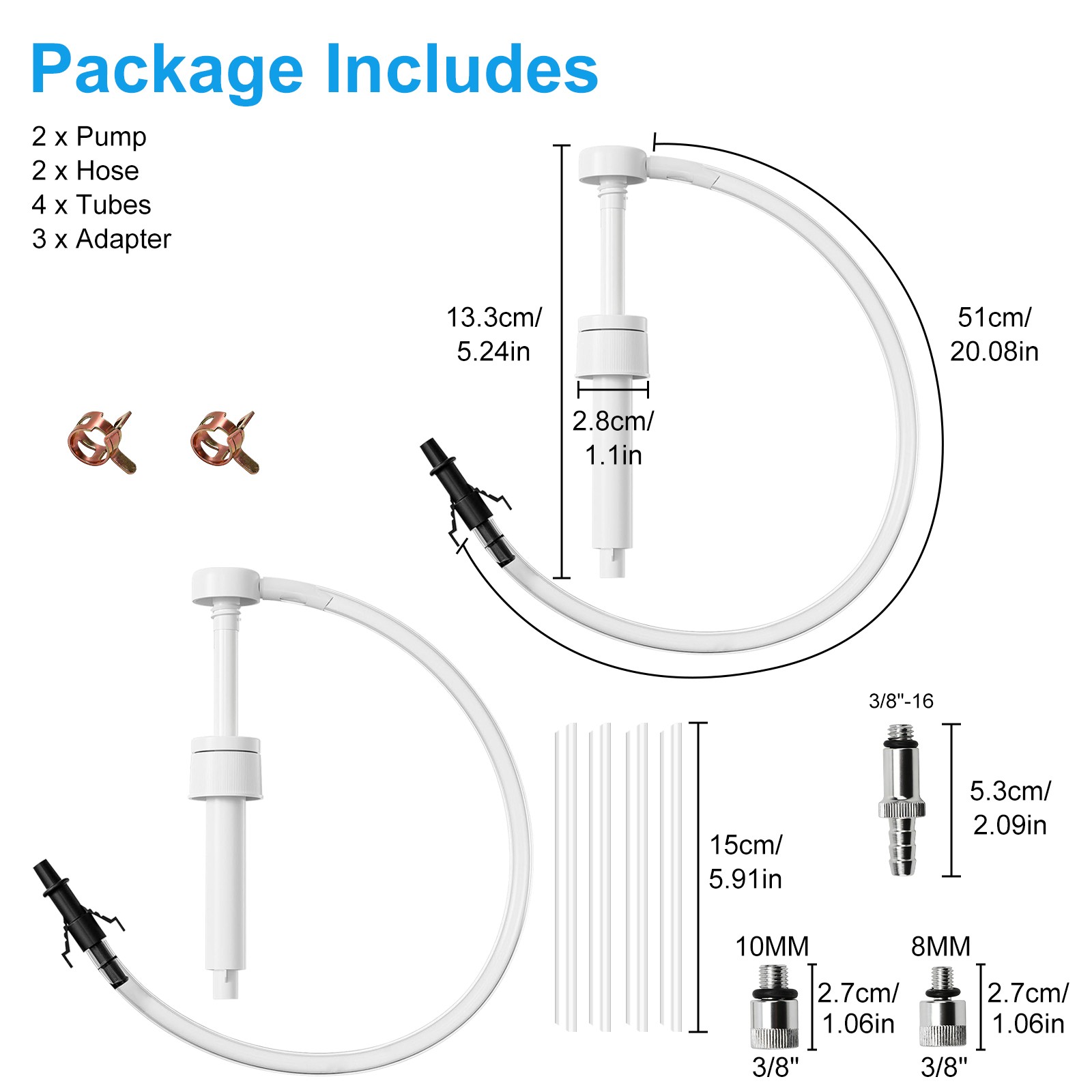2pcs Fluid Pump for Quart Bottles Gear Oil Transmission & Differential Transfer