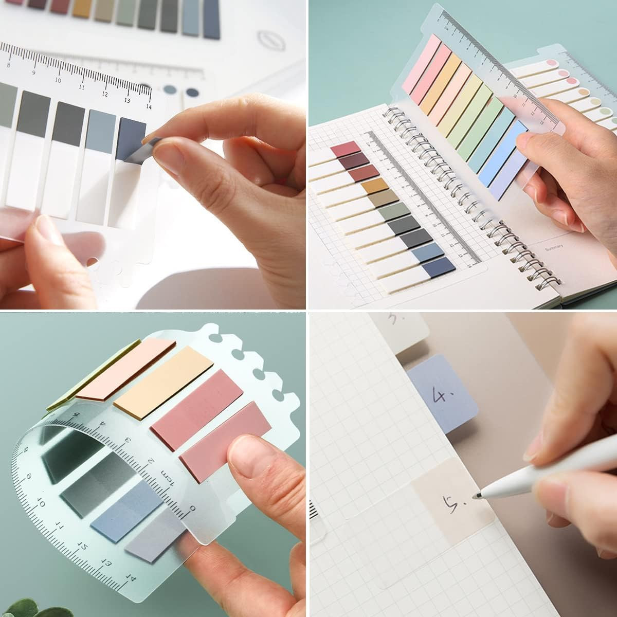 600 Pcs Morandi Sticky Tabs for Books – Pastel Page Markers and Annotations