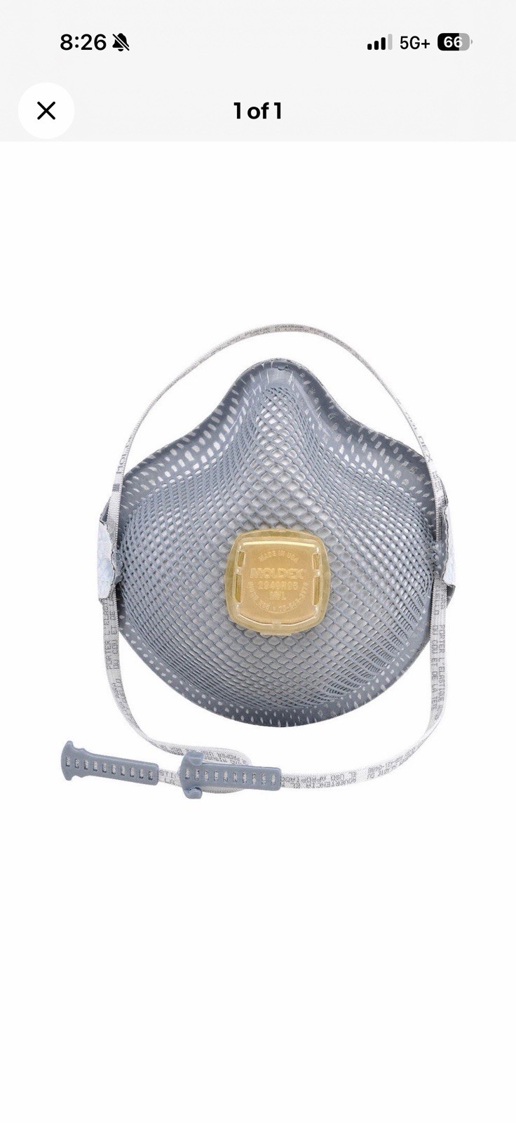 MOLDEX 2940R95 Ventex Valve Respirator M/L R95 Nuisance Acid Gas Irritatant$129