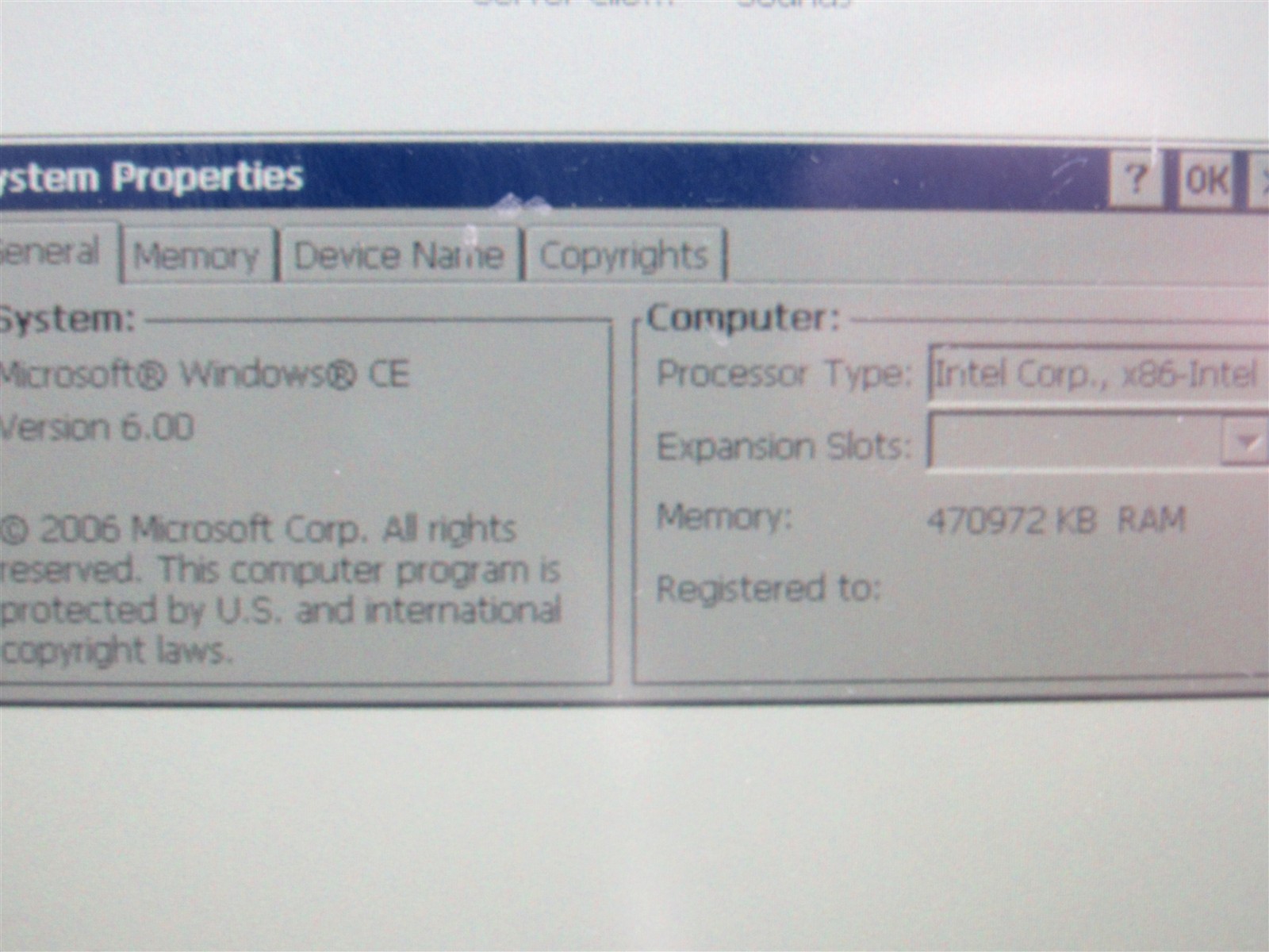Honeywell Thor VM2C Mount Computer VM2C1A1A1AUS0AA Ram with OS