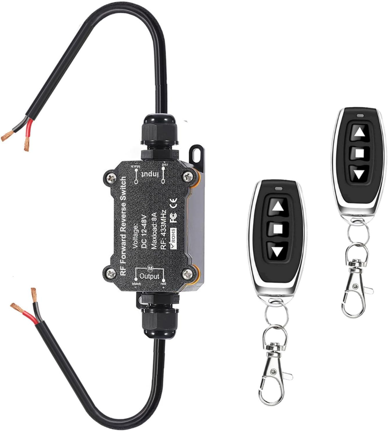 Forward Reverse Switch,DC12V-48V Waterproof Linear Actuator Remote Control Sw…