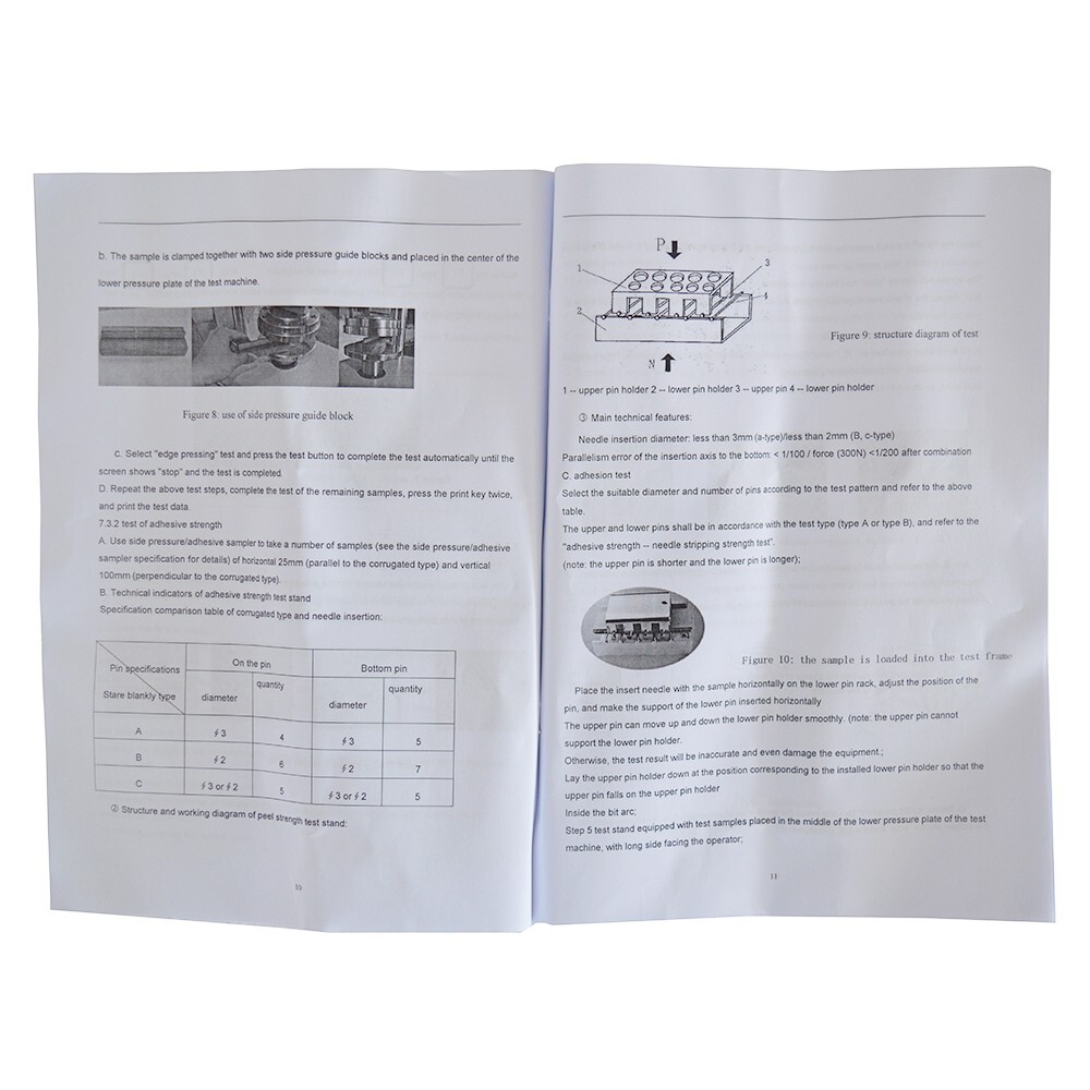 Paper Compression Strength Tester Cardboard Breaking Strength Testing Machine