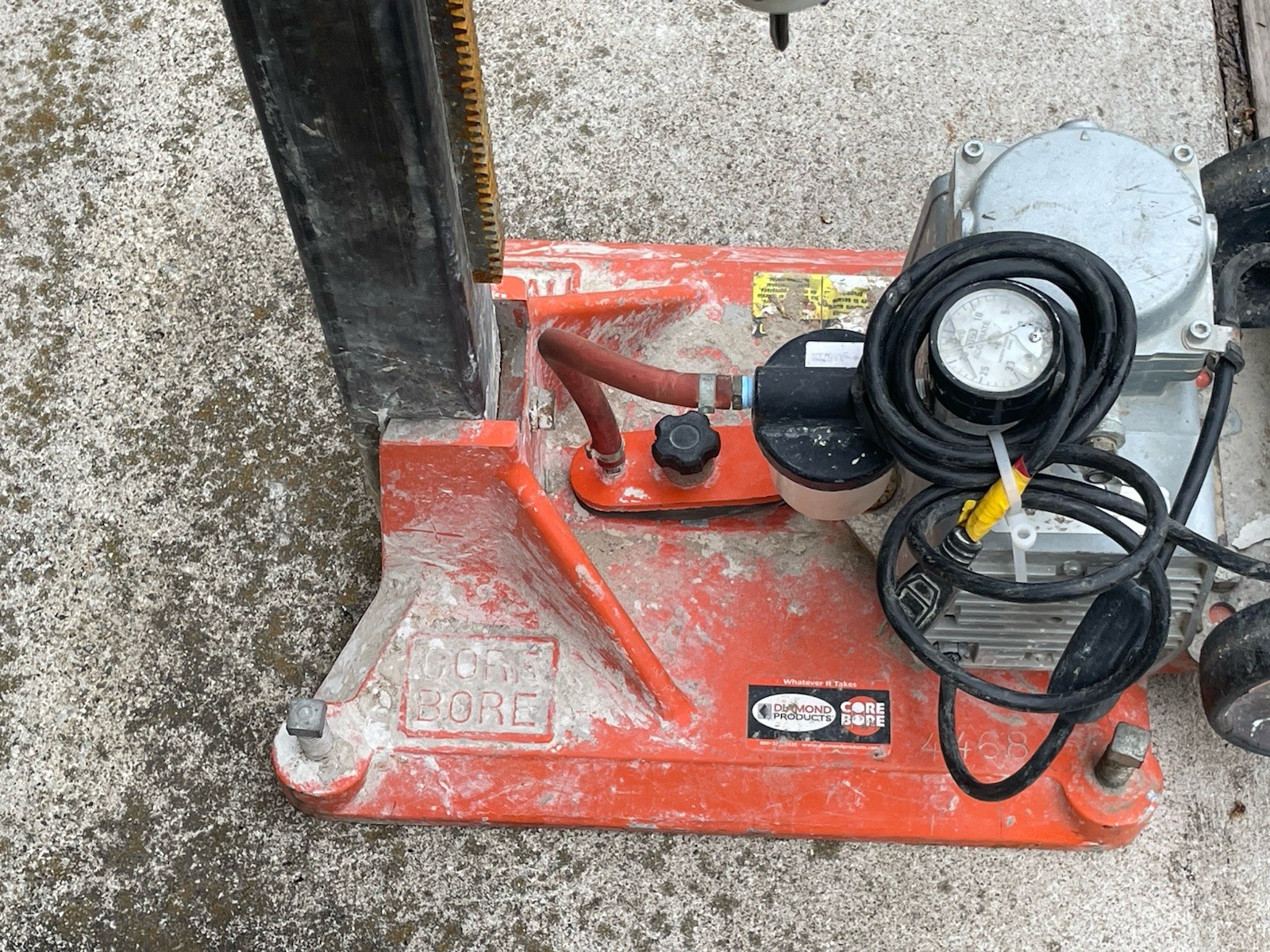 Diamond Products Drill Rig CB748 Core Bore Drill Motor & M-1 Vacuum Stand CB 748