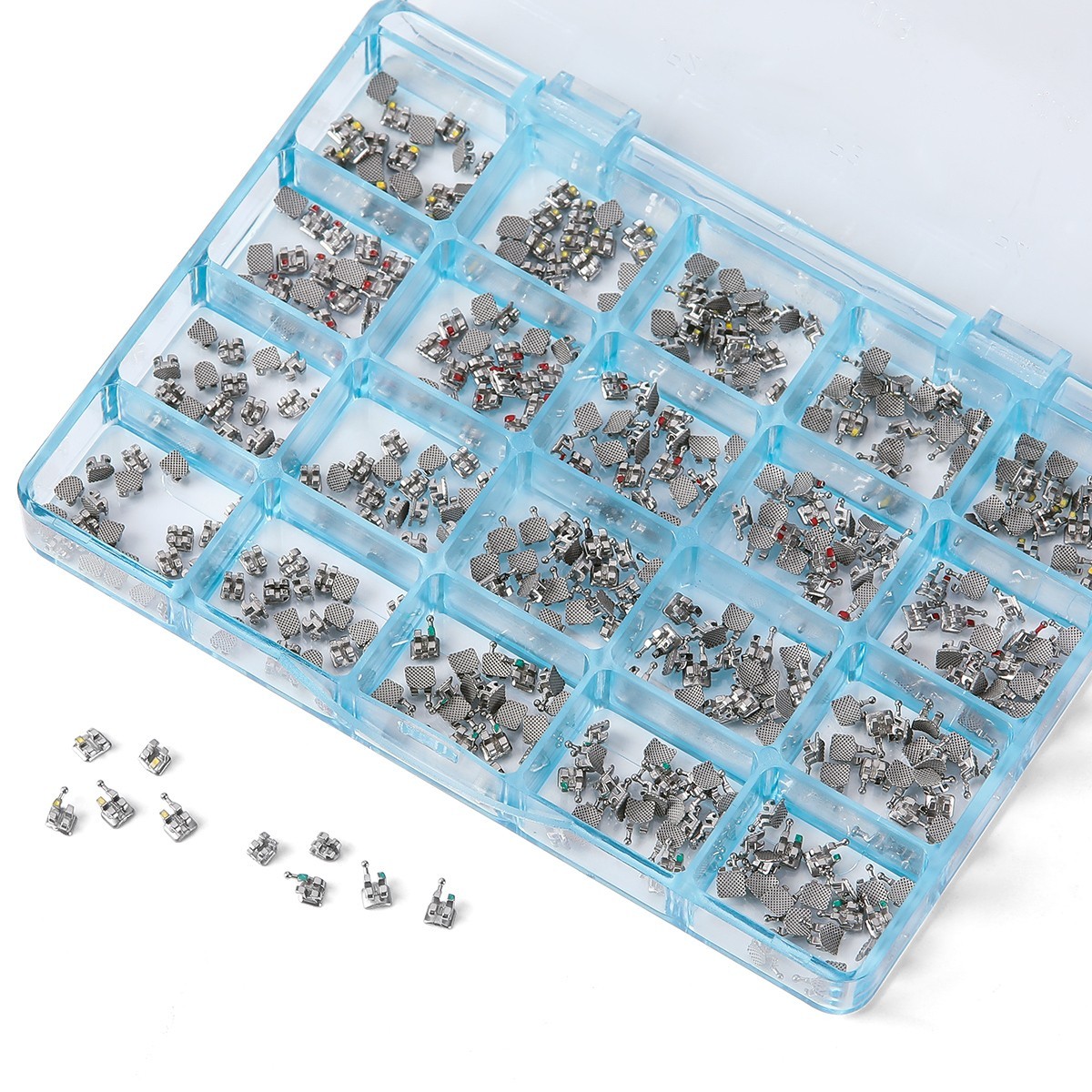 20Sets Dental Orthodontic MIM Monoblock Brackets Mini Roth 0.022″ Hooks AZDENT