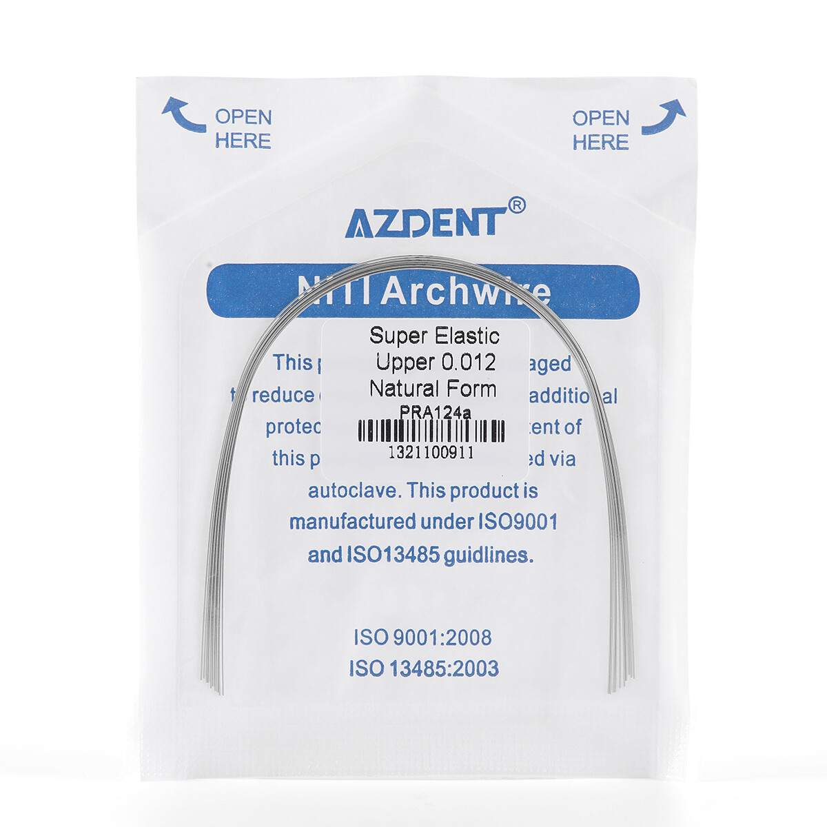 10PCS AZDENT Dental Orthodontic Super Elastic Niti Round Arch Wire Nature Form