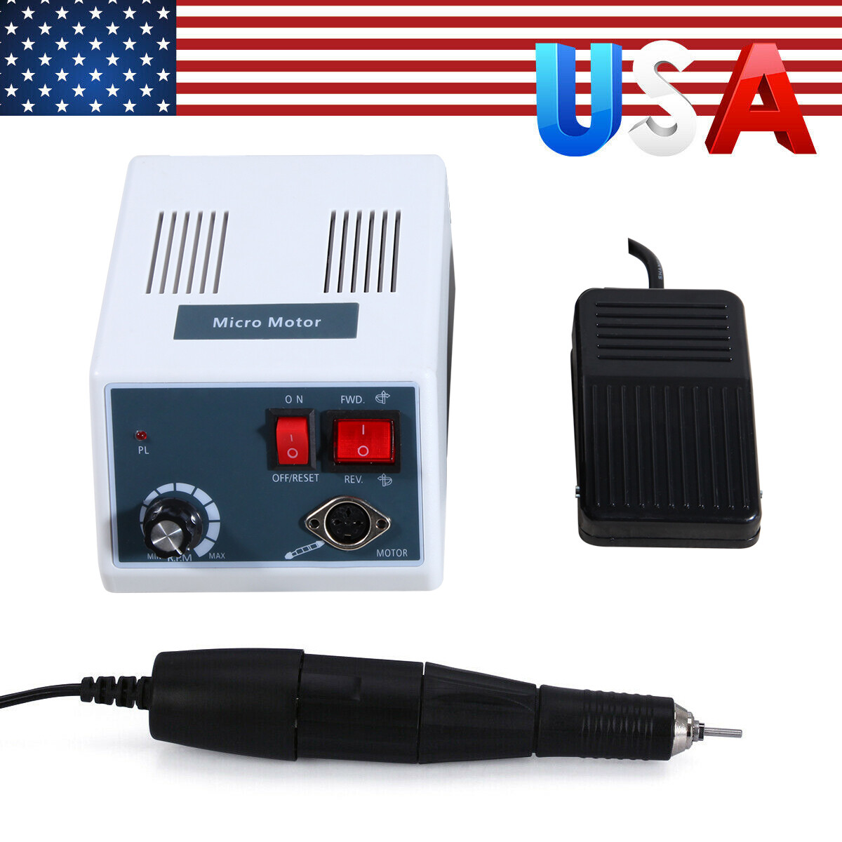 Dental Lab Marathon Electric Micromotor Polishing Motor+ 35K rpm Handpiece