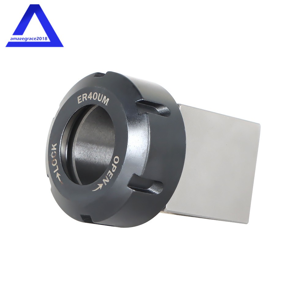 ER40 Hex + ER40 Square Collet Block Chuck Holder for CNC Lathe Engraving Machine