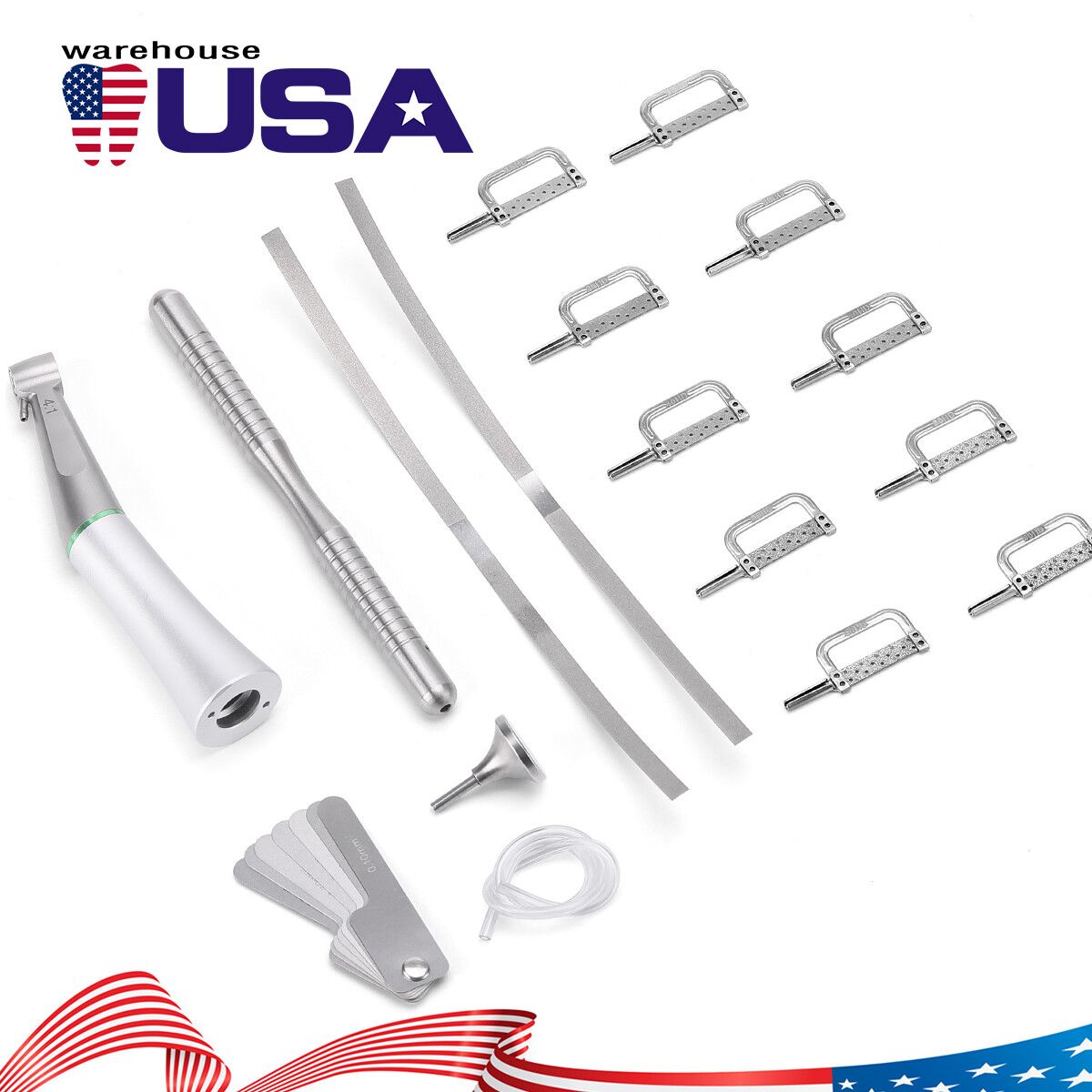 Dental Contra Angle Handpiece 4:1 Reduction Interproximal Stripping IPR System