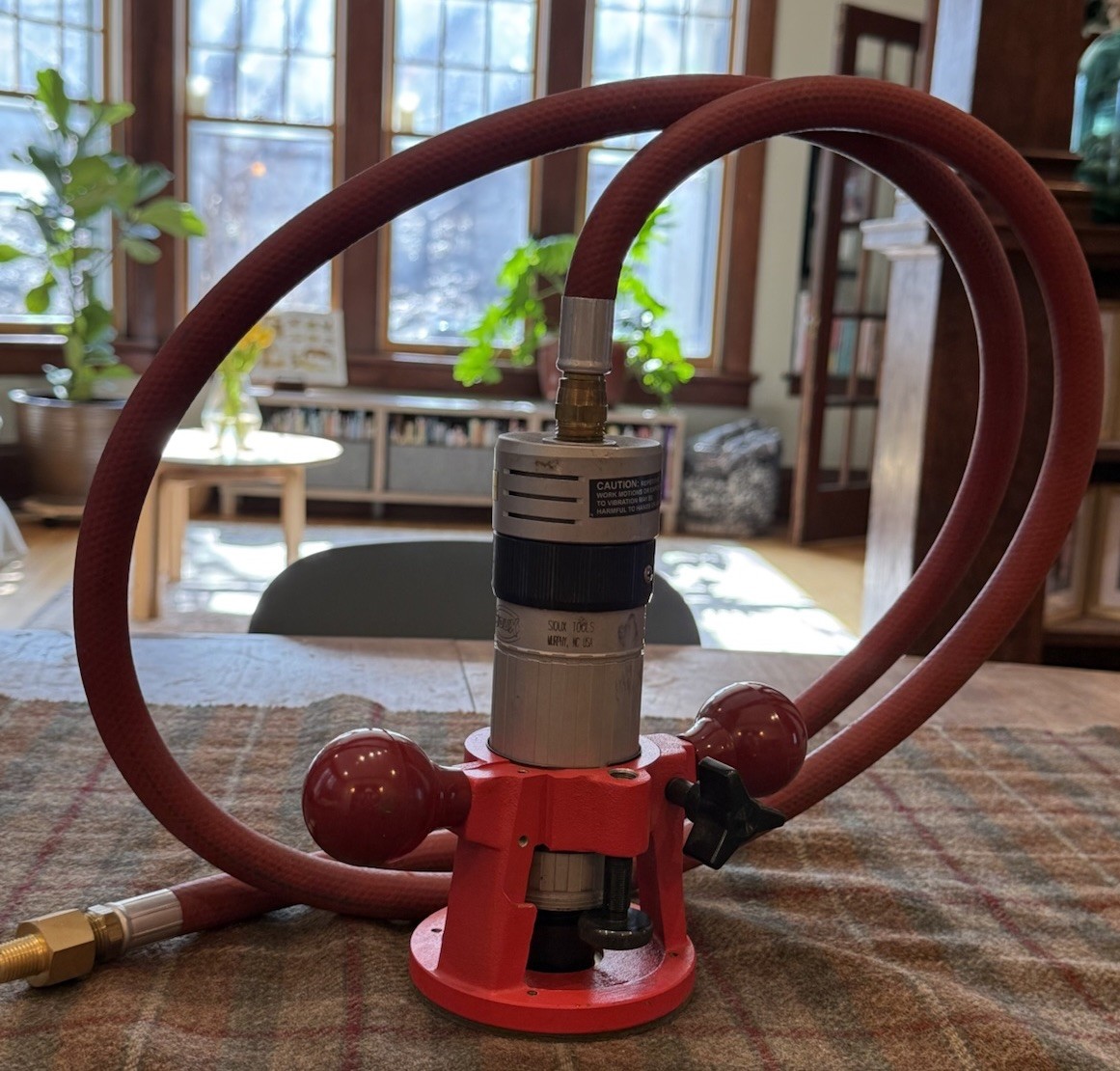 Sioux Tools 1980A Twist Throttle Router | 1.5 HP | 20,000 RPM | Pneumatic