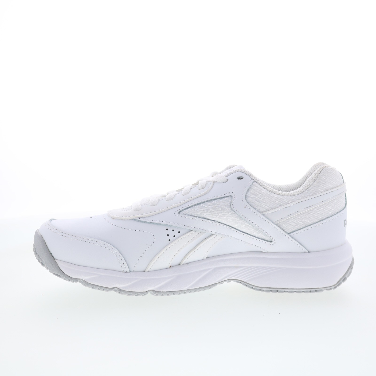 Reebok Work N Cushion 4.0 Womens White Leather Lace Up Work & Safety Shoes