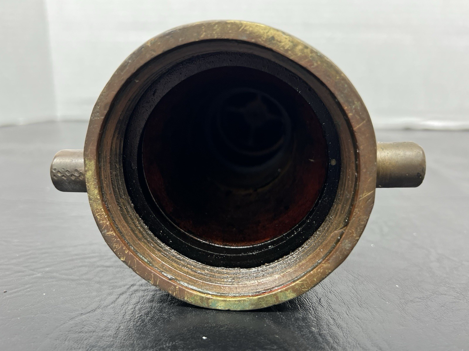 USN Navy Akron Brass Fire Nozzle Mist Stream 3” x 10 1/2” 7lbs
