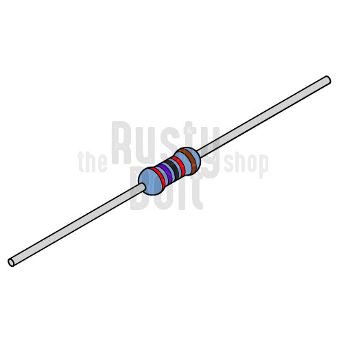Resistors – 1/4 w (0.25 watt) – 27K ohm – 1% Tolerance – Metal Film – New