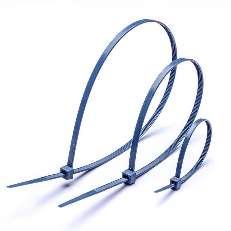 Metal Detectable Cable Ties 8 Inch 200mm 3.6mm 100 PCS Blue Zip Tie Wraps