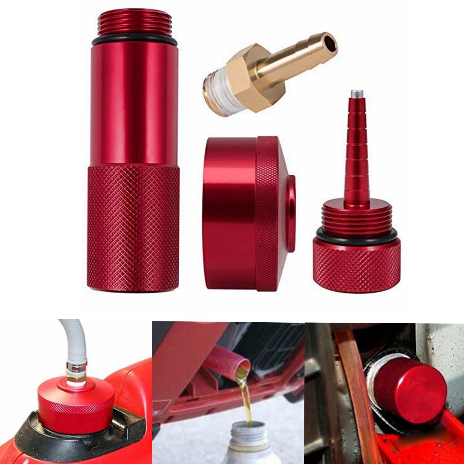Extended Run Gas Cap Hose Oil Funnel Dipstick Kit For Honda Generator EU2200i
