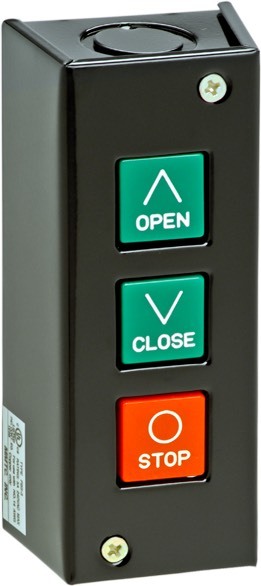 3 Button Open-Close-Stop Access Control Station Commercial Garage Door Wall Nema