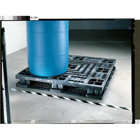 Partially Recycled High Density Polyethylene Pallet, 48 In L, 48 In W, 5 1/8